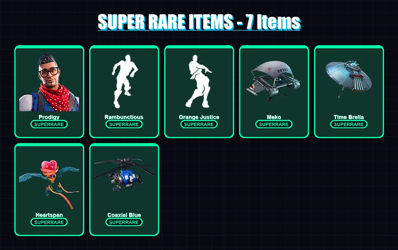 [PS4/PS5/XBOX/PC] | Prodigy | Zenith | Blackheart | Lynx | Valor | 38 skin | 86 pickaxe | 73 emote | 80 glider | Lv1755