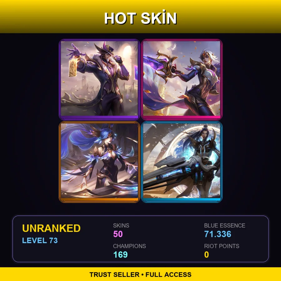 VN | Lv73 | Unranked | 50 Skin | 169 Champ — Crime City Braum