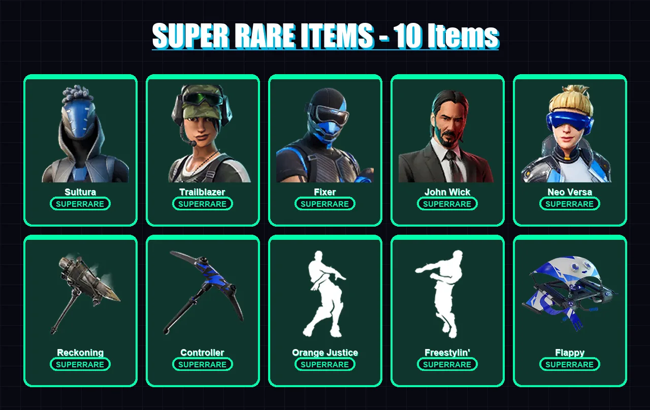 [SWITCH/PC] | Sultura | Trailblazer | Fixer | John Wick | Neo Versa | 67 skin | 76 pickaxe | 61 emote | 58 glider | Lv816