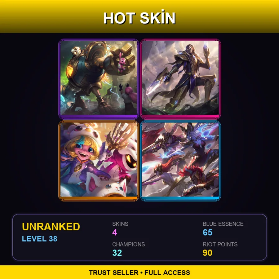 LAS | Lv38 | Unranked | 4 Skin | 32 Champ — Furyhorn Cosplay Veigar