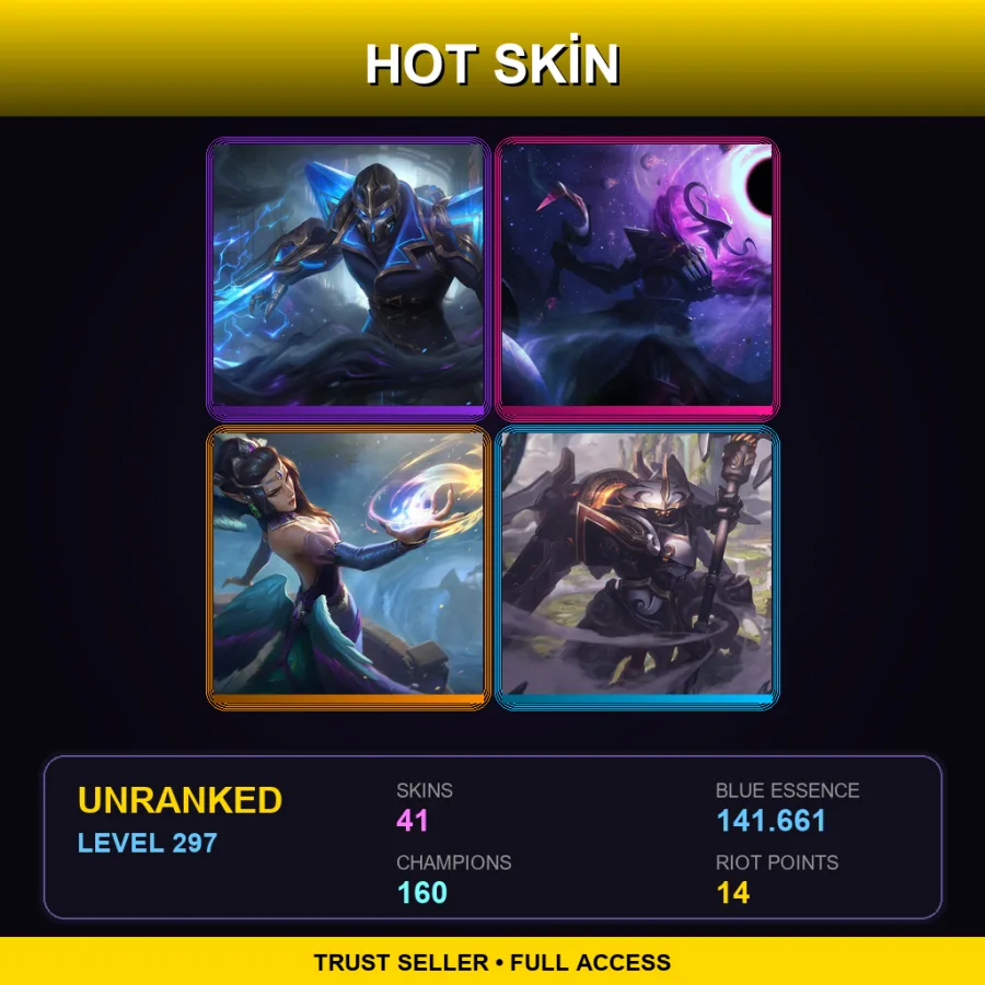 VN | Lv297 | Unranked | 41 Skin | 160 Champ — Panda Teemo