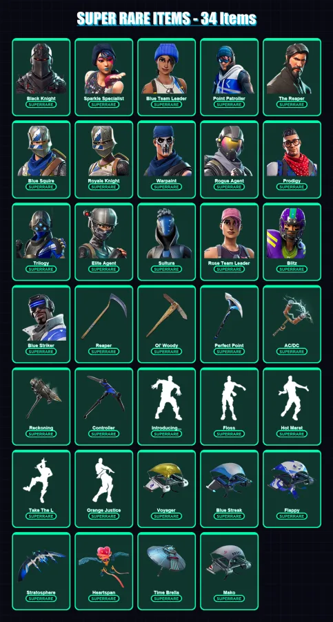 [PS4/PS5/XBOX/PC] | Black Knight | Sparkle Specialist | Blue Team Leader | 196 skin | Lv2111