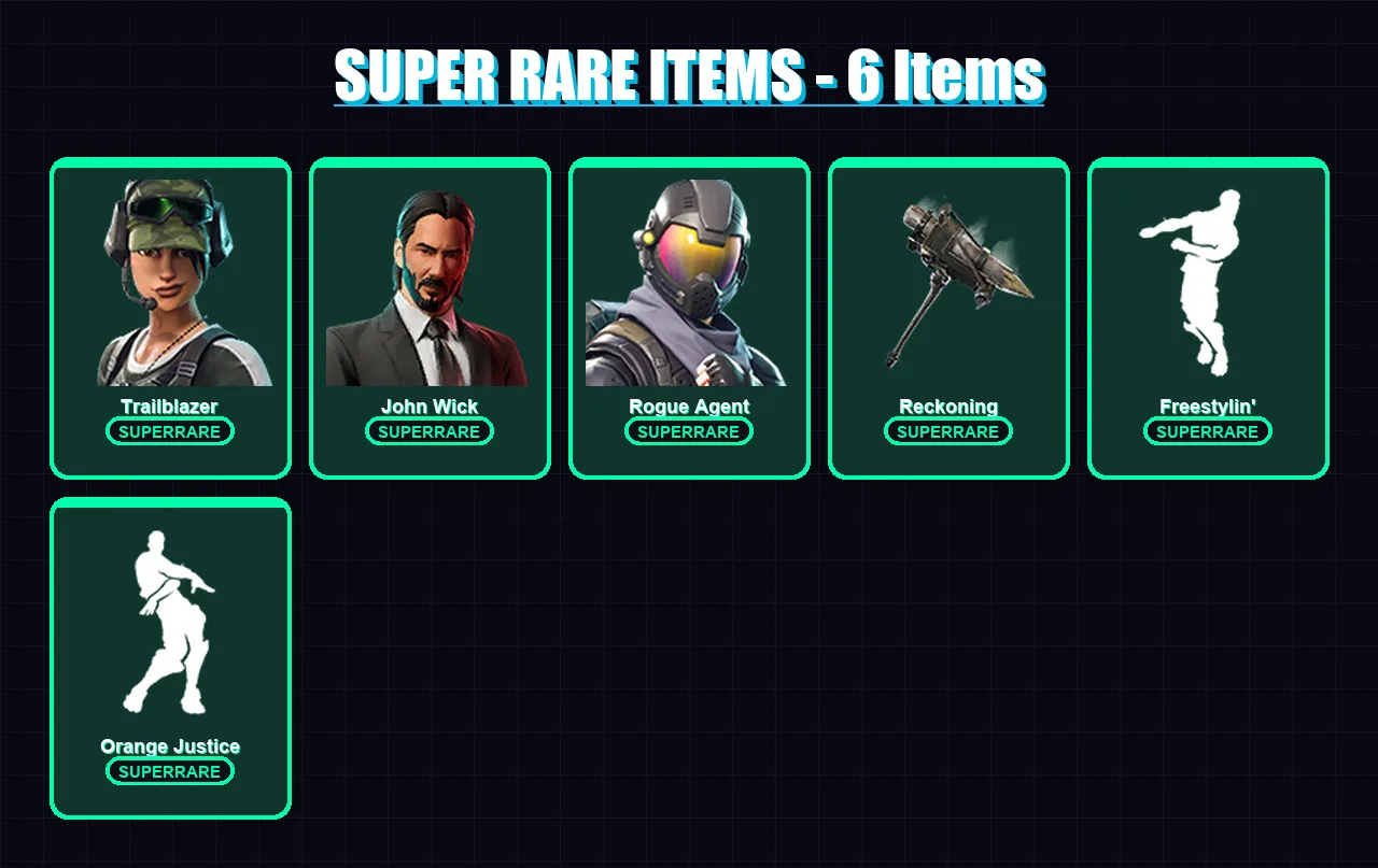 [PC/XBOX/PSN] | Trailblazer | John Wick | Rogue Agent | Singularity | Ruin | 81 skin | 57 pickaxe | 78 emote | 68 glider | Lv795