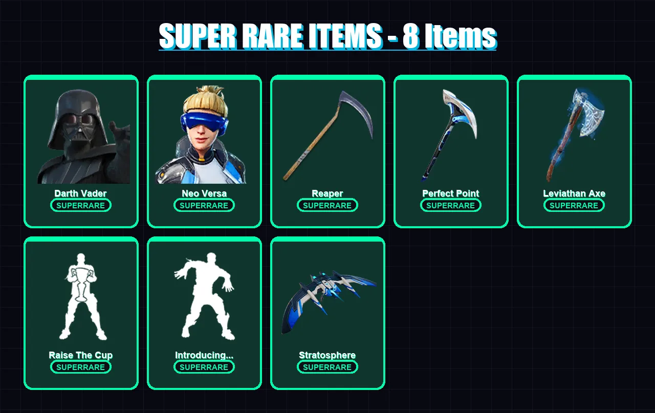 [PS4/PS5/XBOX/PC] | Darth Vader | Neo Versa | Joltara | Kymera | Eternal Knight | 183 skin | 172 pickaxe | 171 emote | 136 glider | Lv2474
