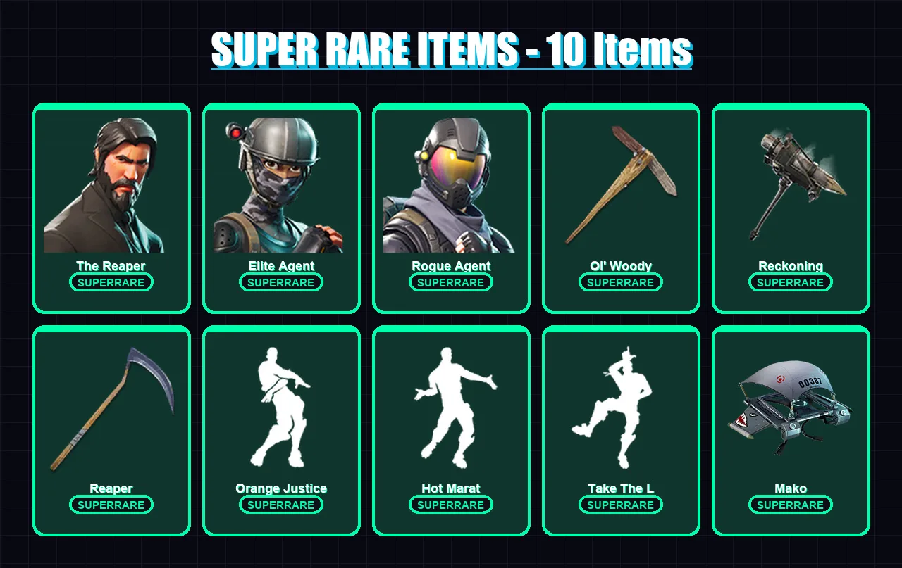 [PC/PSN] | The Reaper | Elite Agent | Rogue Agent | Molten Battle Hound | Deadpool | 118 skin | 65 pickaxe | 94 emote | 66 glider | Lv1289 — Fortnite account