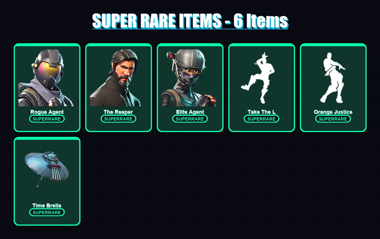 [PC/XBOX/PSN] | Rogue Agent | The Reaper | Elite Agent | Dark Voyager | Carbide | 21 skin | 20 pickaxe | 15 emote | 18 glider | Lv273