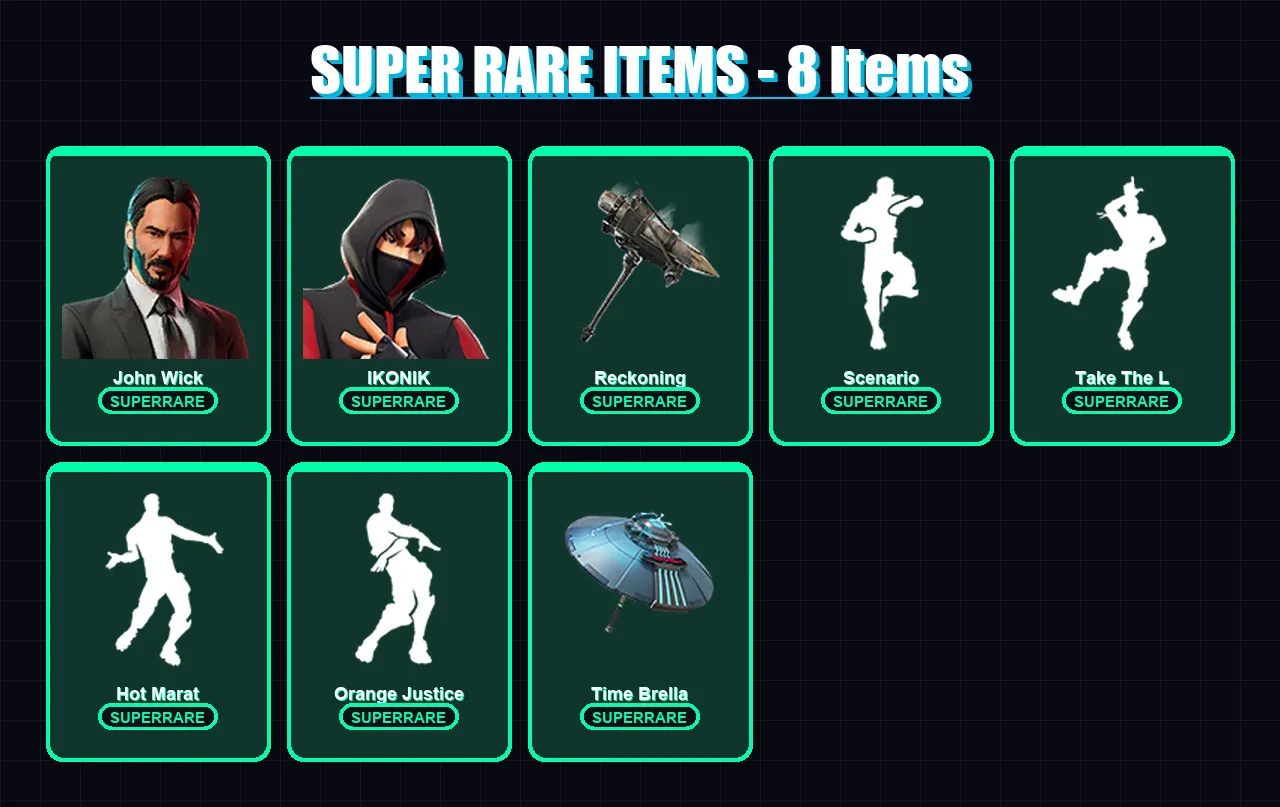 [PC/XBOX/PSN] | John Wick | IKONIK | Sentinel | Zenith | The Prisoner | 85 skin | 64 pickaxe | 78 emote | 71 glider | Lv1042 — Fortnite account