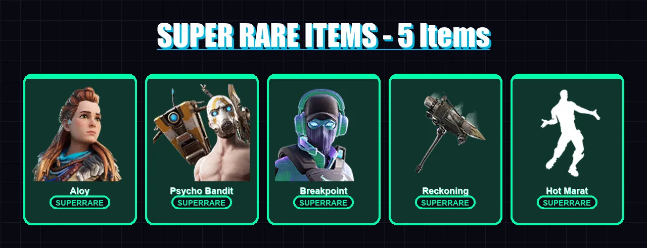 [SWITCH/PSN/PC] | Aloy | Psycho Bandit | Breakpoint | Hybrid | Mandalorian | 90 skin | 79 pickaxe | 80 emote | 82 glider | Lv910