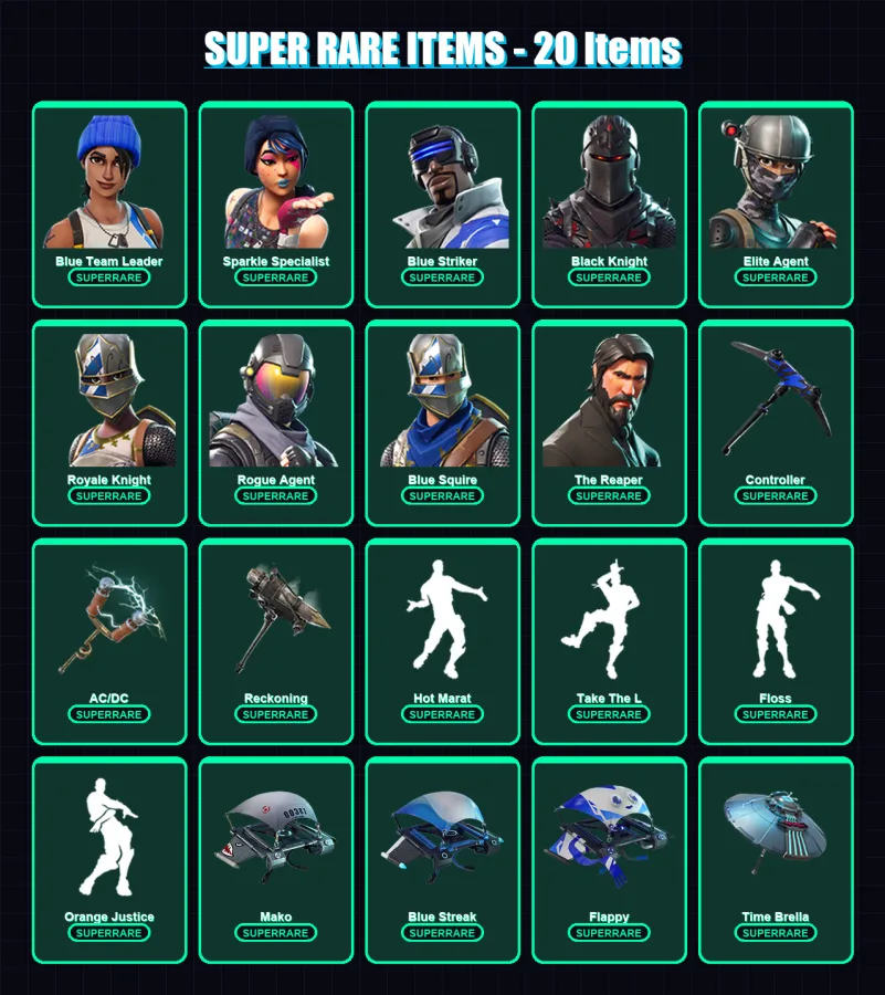 [PS4/PS5/XBOX/PC] | Blue Team Leader | Sparkle Specialist | Blue Striker | 80 skin | Lv1422