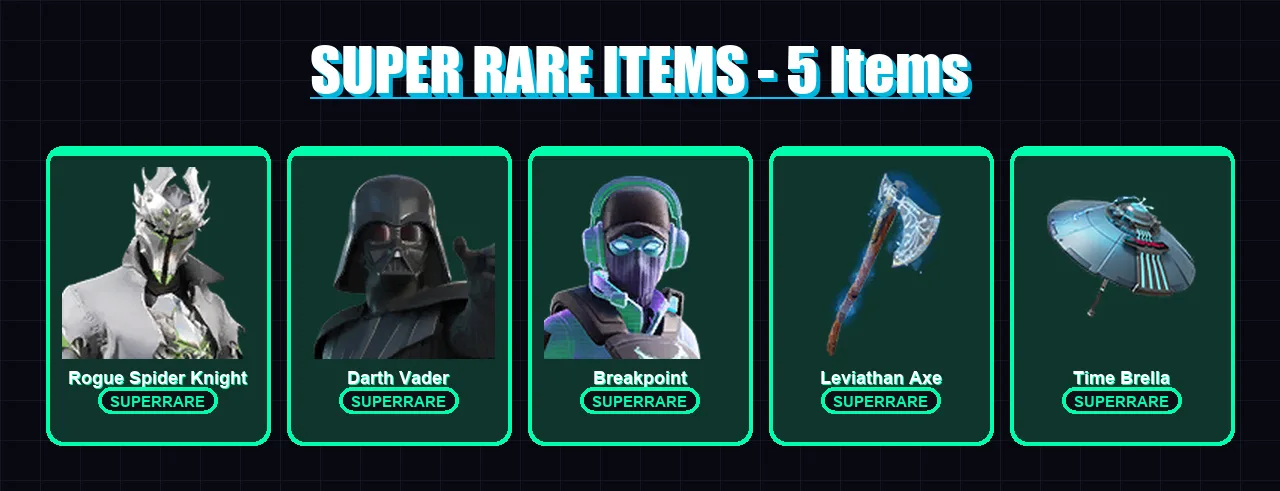 [PC/XBOX/PSN] | Rogue Spider Knight | Darth Vader | Breakpoint | Raz | Gear Specialist Maya | 138 skin | 178 pickaxe | 136 emote | 138 glider | Lv22 — Fortnite account