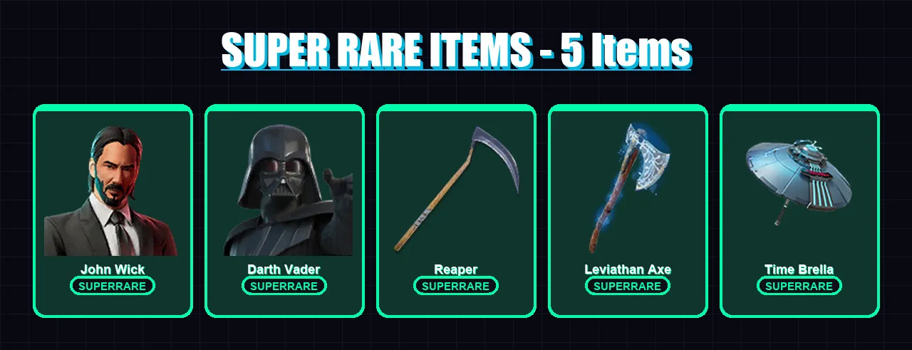 [PC/XBOX] | John Wick | Darth Vader | Galaxy Scout | Galaxy Grappler | Fade | 322 skin | 298 pickaxe | 242 emote | 213 glider | Lv3058