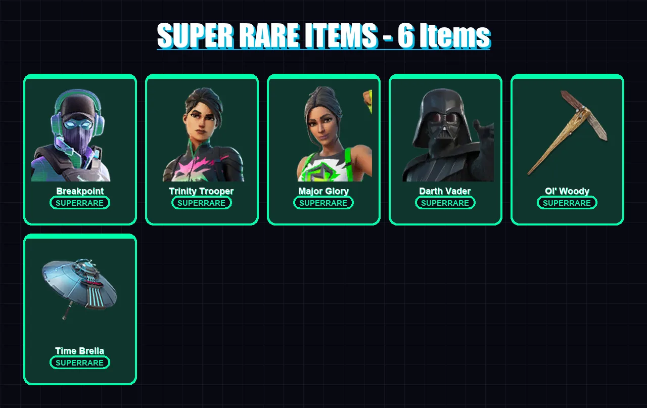 [SWITCH/XBOX/PSN/PC] | Breakpoint | Trinity Trooper | Major Glory | 359 skin | Lv6100
