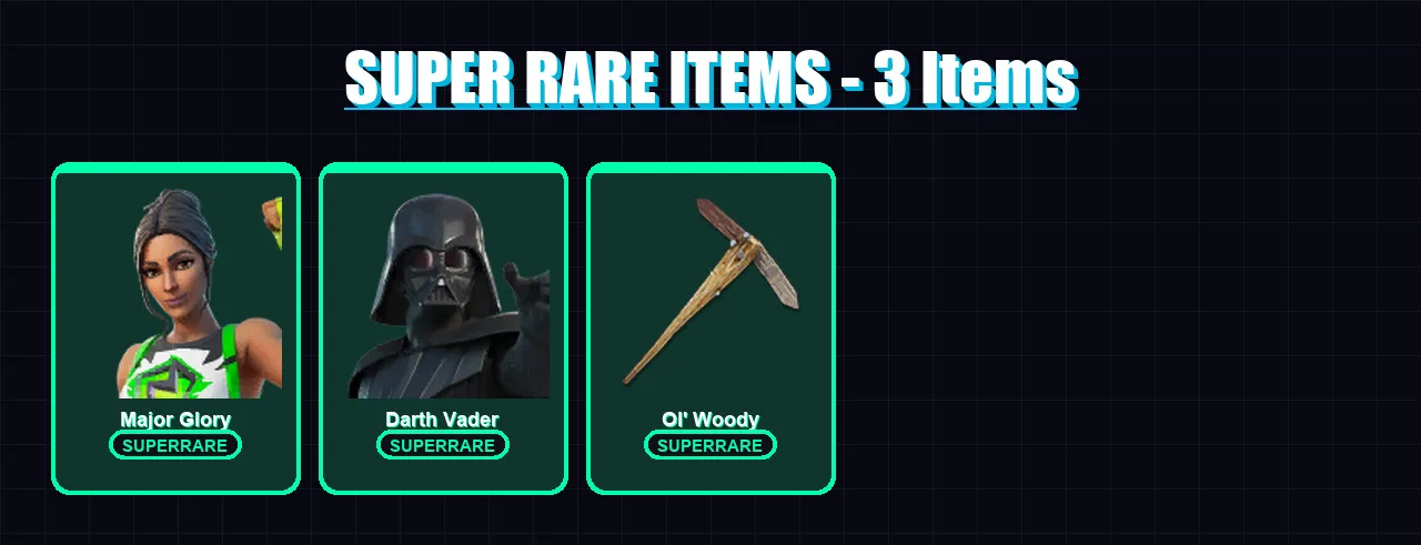 [PC/XBOX/PSN] | Major Glory | Darth Vader | Fusion | The Origin | Zeus | 219 skin | 244 pickaxe | 200 emote | 176 glider | Lv3370