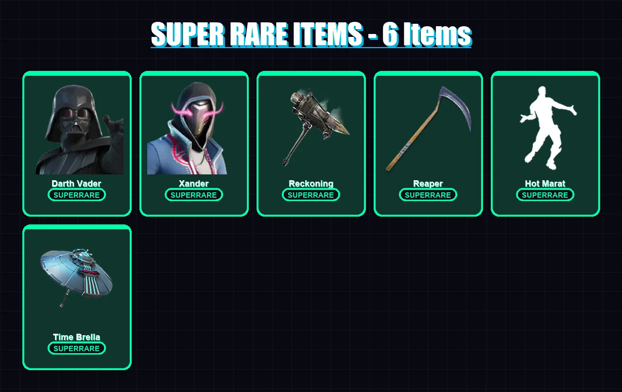 [PS4/PS5/XBOX/PC] | Darth Vader | Xander | Dire | Valeria | Fade | 242 skin | 295 pickaxe | 229 emote | 222 glider | Lv4411