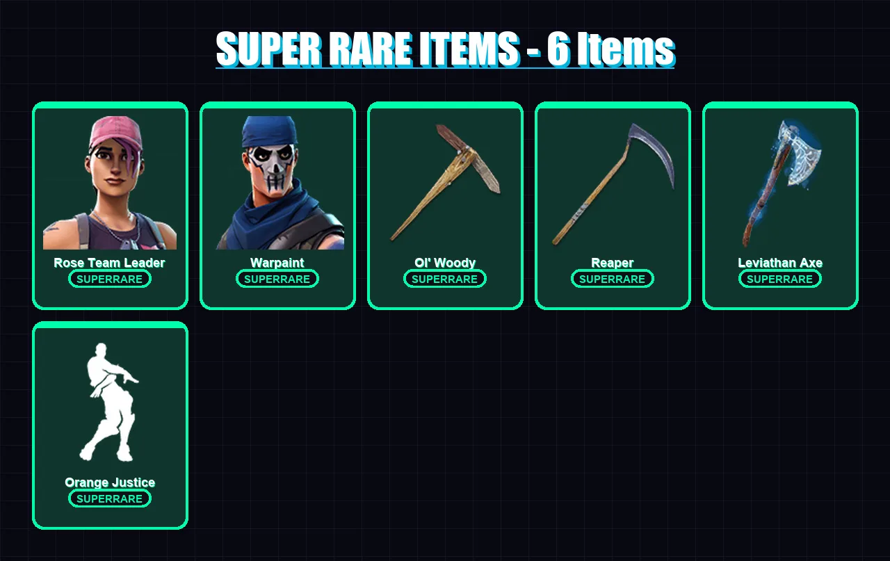 [PS4/PS5/XBOX/PC] | Rose Team Leader | Warpaint | Cuddle Team Leader | Rox | Ravage | 69 skin | 65 pickaxe | 65 emote | 57 glider | Lv770