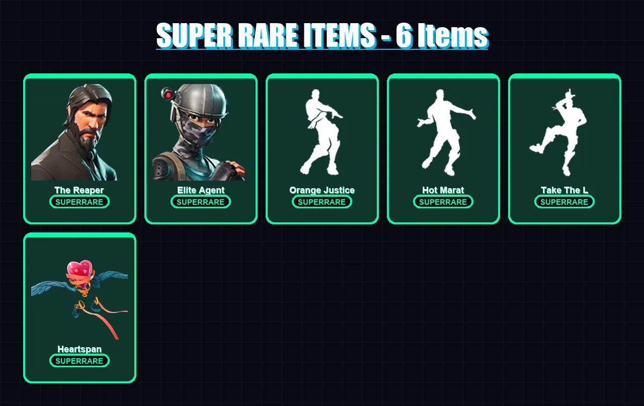 [PC/XBOX/PSN] | The Reaper | Elite Agent | The Scientist | Hybrid | Catalyst | 52 skin | 57 pickaxe | 70 emote | 65 glider | Lv958