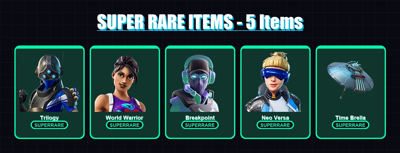 [PS4/PS5/XBOX/PC] | Trilogy | World Warrior | Breakpoint | Neo Versa | Fusion | 37 skin | 84 pickaxe | 61 emote | 75 glider | Lv1662