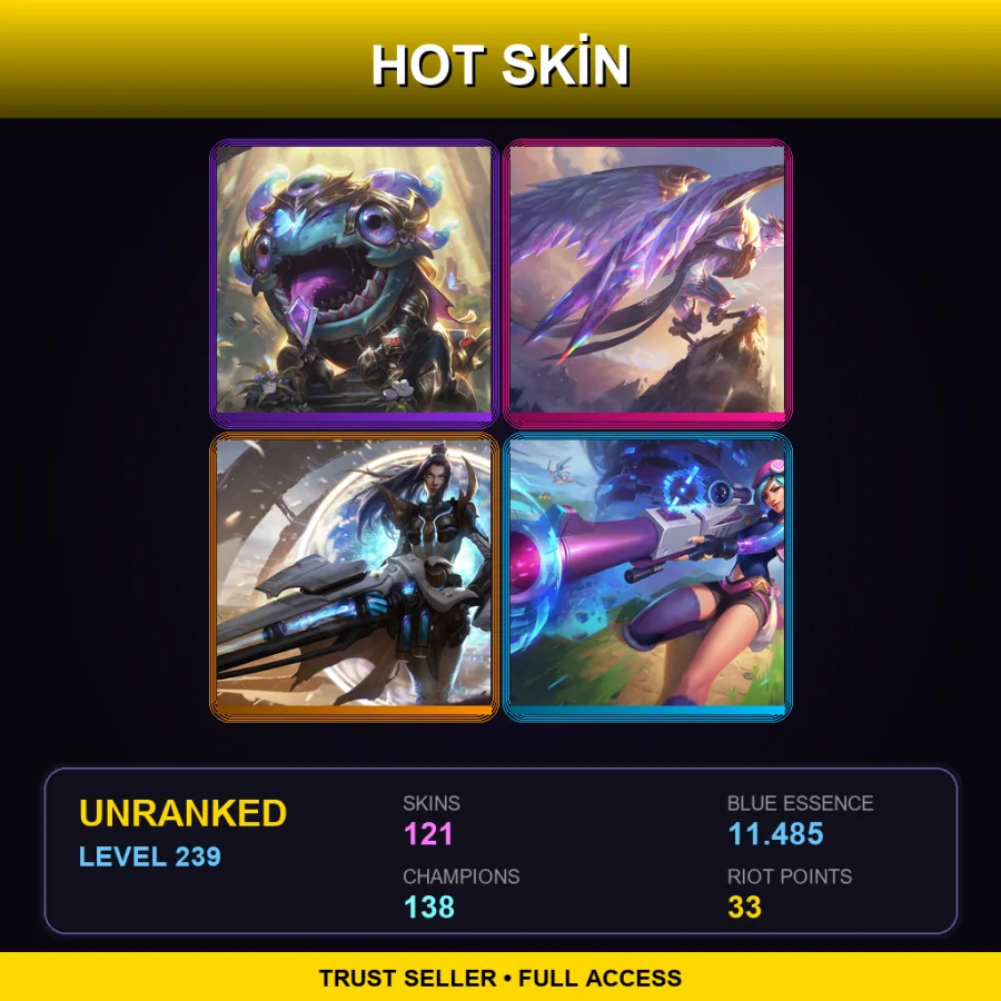 EUW | Lv239 | Unranked | 121 Skin | 138 Champ — Program Soraka