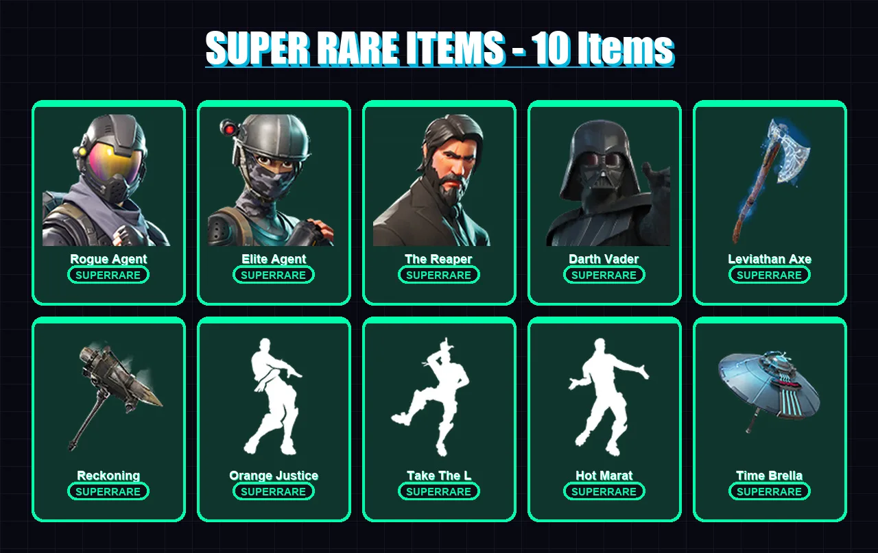 [PC/XBOX/PSN] | Rogue Agent | Elite Agent | The Reaper | Darth Vader | Twyn | 262 skin | 287 pickaxe | 222 emote | 227 glider | Lv3518 — Fortnite account