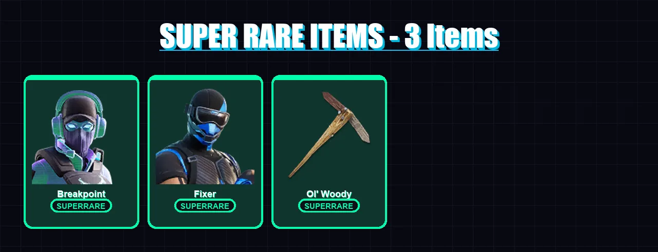 [PC/XBOX] | Breakpoint | Fixer | Kymera | Joey | Mecha Cuddle Master | 26 skin | 36 pickaxe | 23 emote | 21 glider | Lv326
