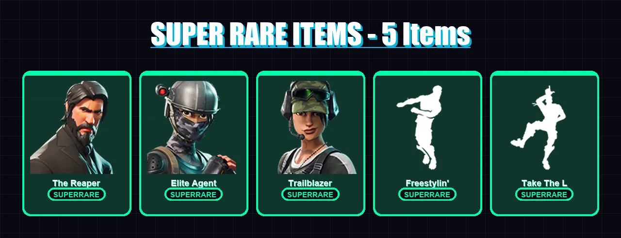 [PC/XBOX] | The Reaper | Elite Agent | Trailblazer | Raz | Kymera | 95 skin | 91 pickaxe | 65 emote | 65 glider | Lv890