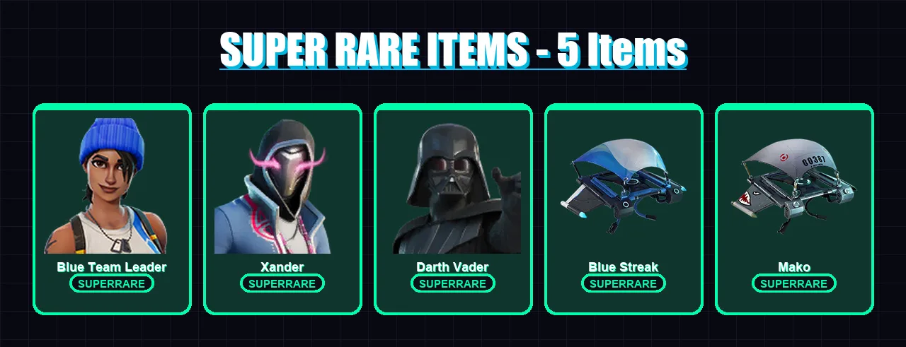 [PC/XBOX] | Blue Team Leader | Xander | Darth Vader | Peter Griffin | Paradigm (Reality-659) | 137 skin | 131 pickaxe | 84 emote | 91 glider | Lv970