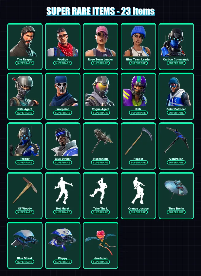 [PS4/PS5/XBOX/PC] | The Reaper | Prodigy | Rose Team Leader | 116 skin | Lv1243