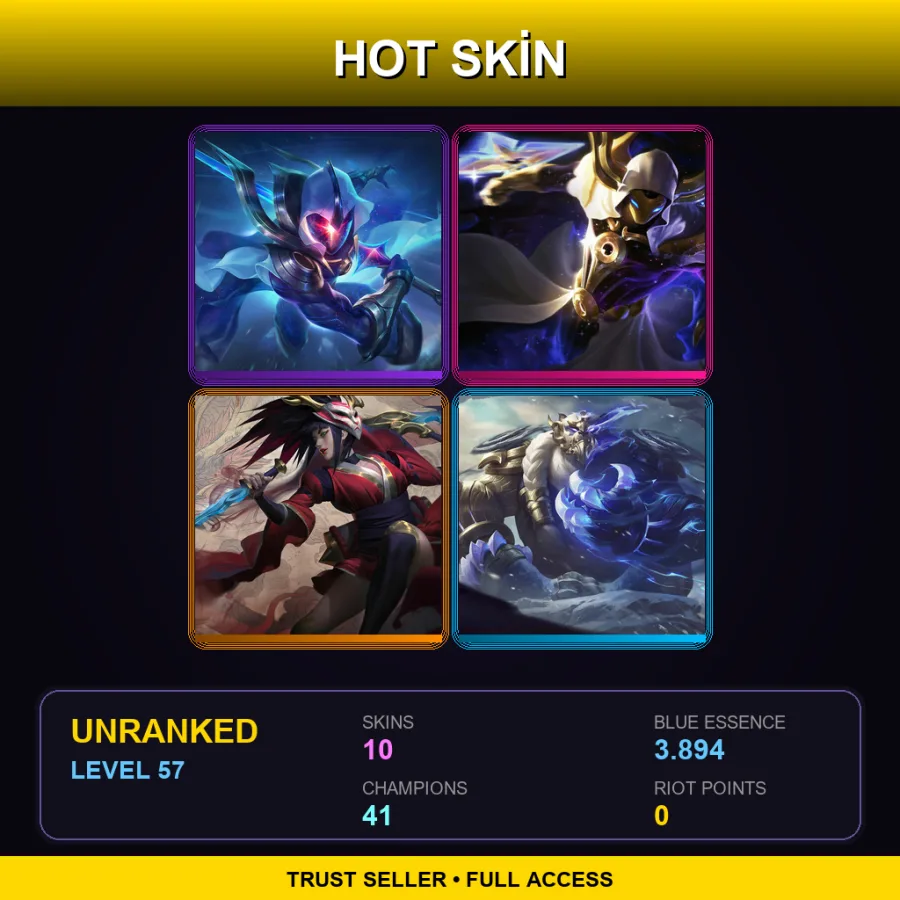 LAN | Lv57 | Unranked | 10 Skin | 41 Champ — Space Groove Lulu