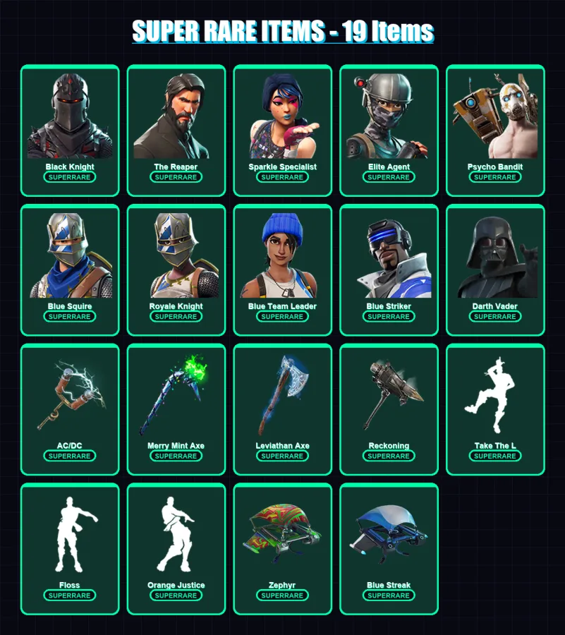 [PC/XBOX/PSN] | Black Knight | The Reaper | Sparkle Specialist | 191 skin | Lv2777 — Fortnite account