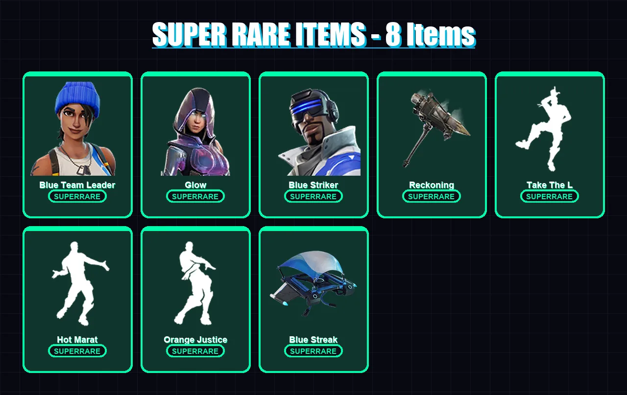 [PC/XBOX] | Blue Team Leader | Glow | Blue Striker | The Cube Queen | Catalyst | 80 skin | 72 pickaxe | 90 emote | 70 glider | Lv1099 — Game account