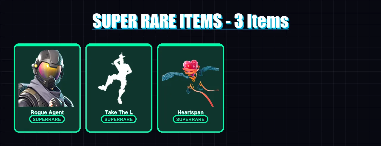 [PC/XBOX/PSN] | Rogue Agent | Carbide | Dark Voyager | Mission Specialist | Battlehawk | 7 skin | 6 pickaxe | 13 emote | 10 glider | Lv150