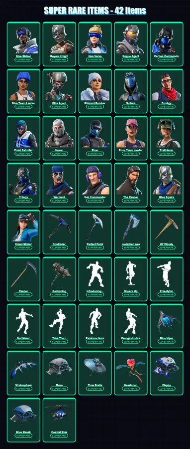 [PS4/PS5/XBOX/PC] | Blue Striker | Royale Knight | Neo Versa | 200 skin | Lv2450