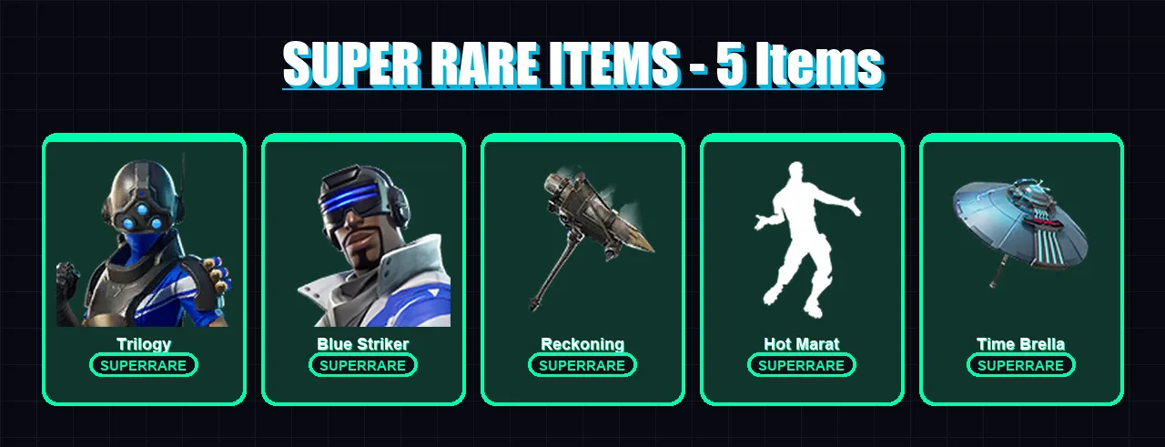 [PC/XBOX] | Trilogy | Blue Striker | Rox | Enforcer | The Prisoner | 60 skin | 57 pickaxe | 63 emote | 64 glider | Lv930