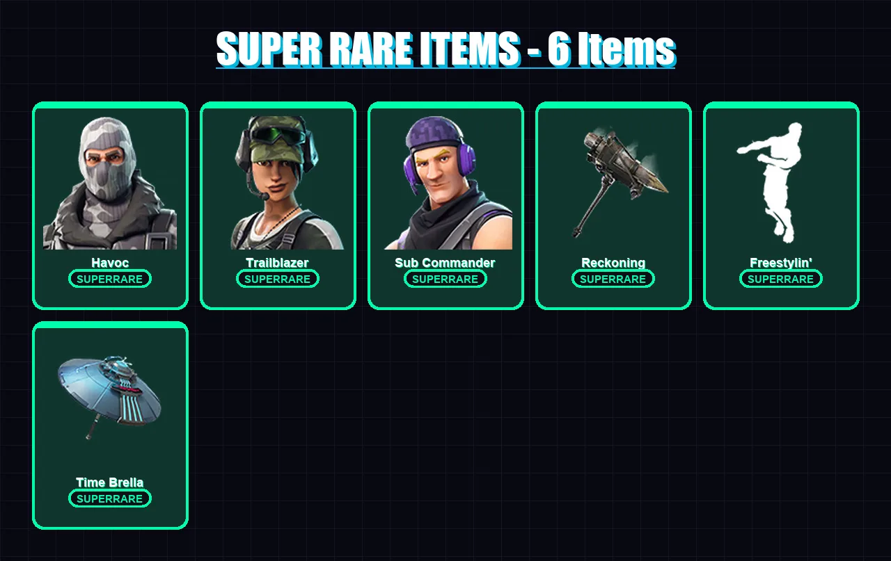 [PC/XBOX/PSN] | Havoc | Trailblazer | Sub Commander | Calamity | Omegarok | 20 skin | 17 pickaxe | 16 emote | 17 glider | Lv152 — Fortnite account