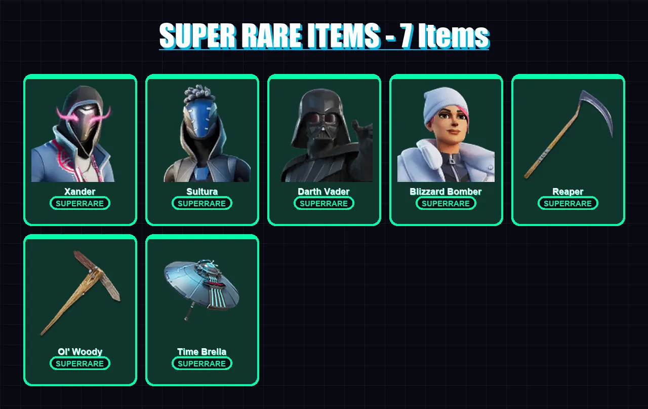 [PC/XBOX] | Xander | Sultura | Darth Vader | Blizzard Bomber | Peter Griffin | 145 skin | 194 pickaxe | 138 emote | 117 glider | Lv1904