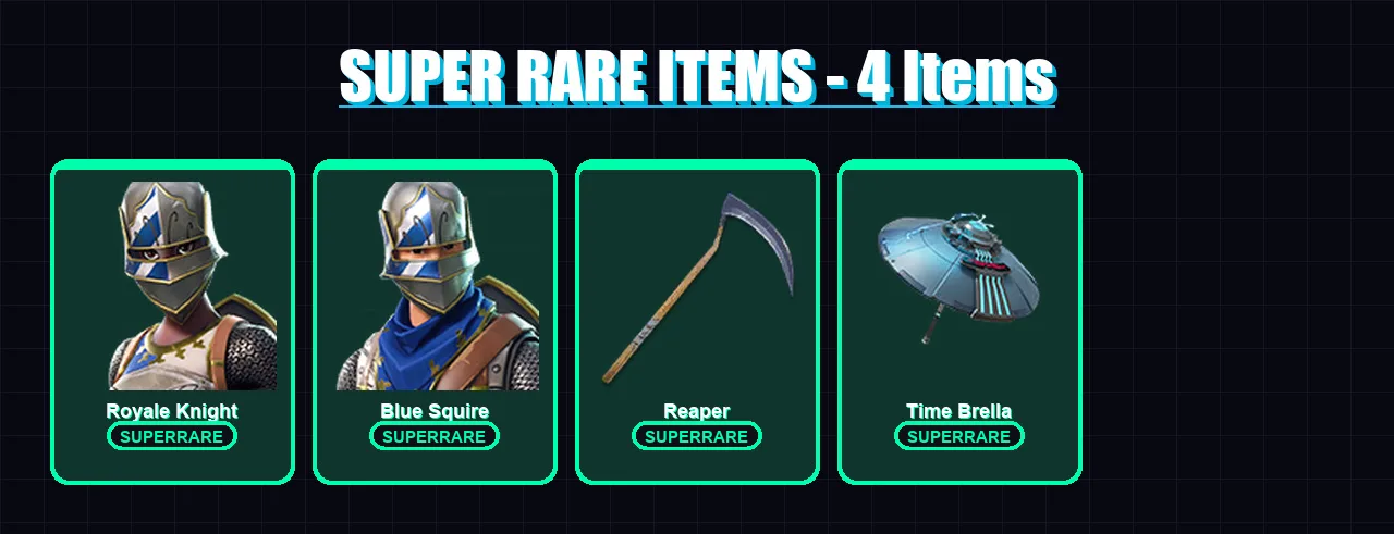 [PC] | Royale Knight | Blue Squire | Carbide | Spectra Knight | Mandalorian | 63 skin | 63 pickaxe | 67 emote | 49 glider | Lv603