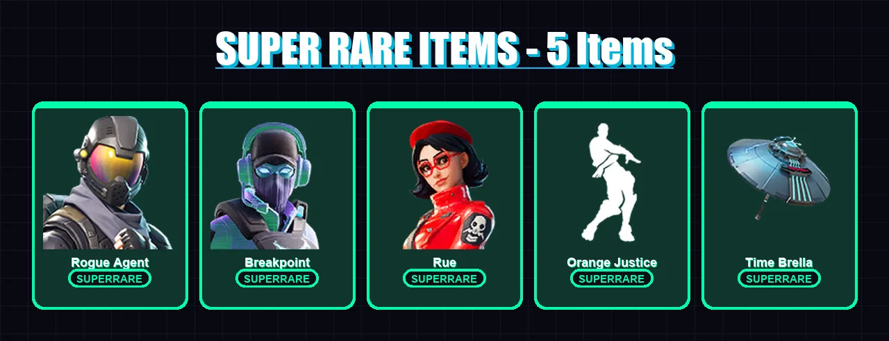 [PC/XBOX/PSN] | Rogue Agent | Breakpoint | Rue | Lynx | The Foundation | 114 skin | 154 pickaxe | 160 emote | 146 glider | Lv2603