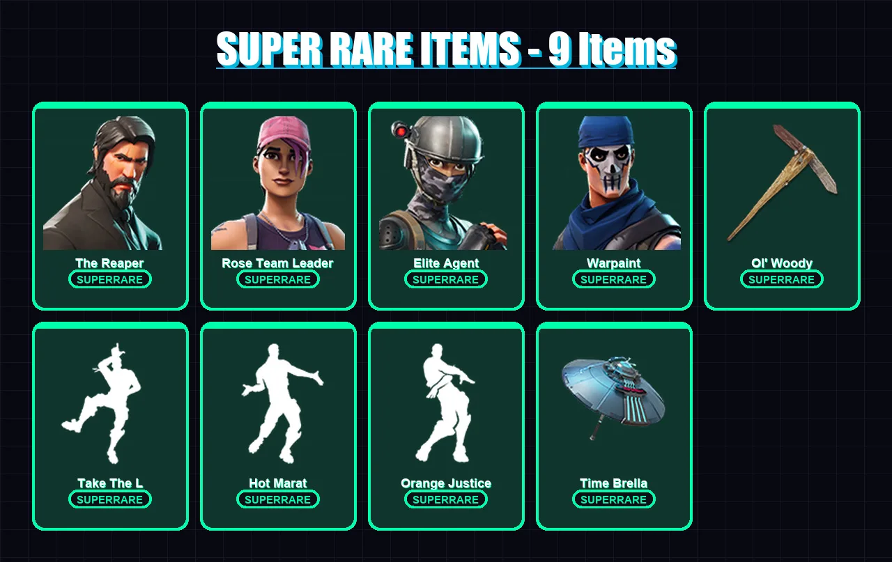 [PC/XBOX/PSN] | The Reaper | Rose Team Leader | Elite Agent | Warpaint | Frozen Love Ranger | 69 skin | 71 pickaxe | 74 emote | 68 glider | Lv857 — Fortnite account