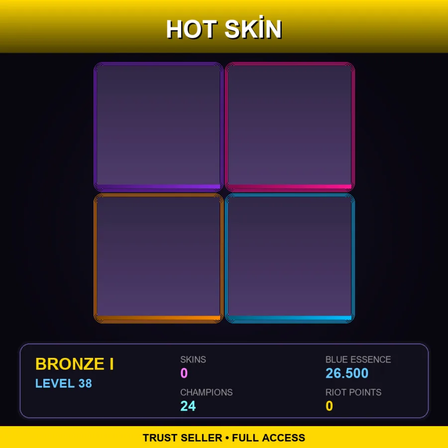 VN | Lv38 | Bronze I | 0 Skin | 24 Champ