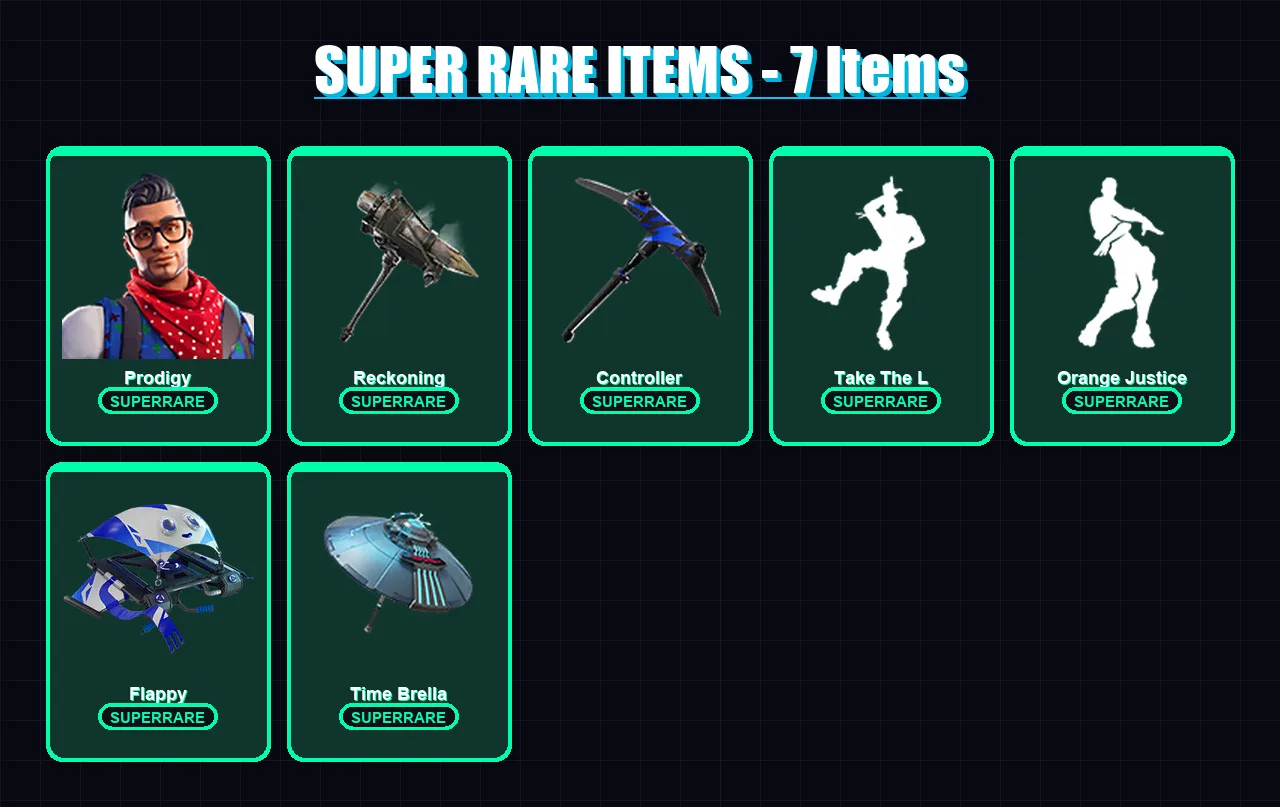 [PS4/PS5/XBOX/PC] | Prodigy | Valor | Calamity | Carbide | Drift | 27 skin | 51 pickaxe | 43 emote | 57 glider | Lv955