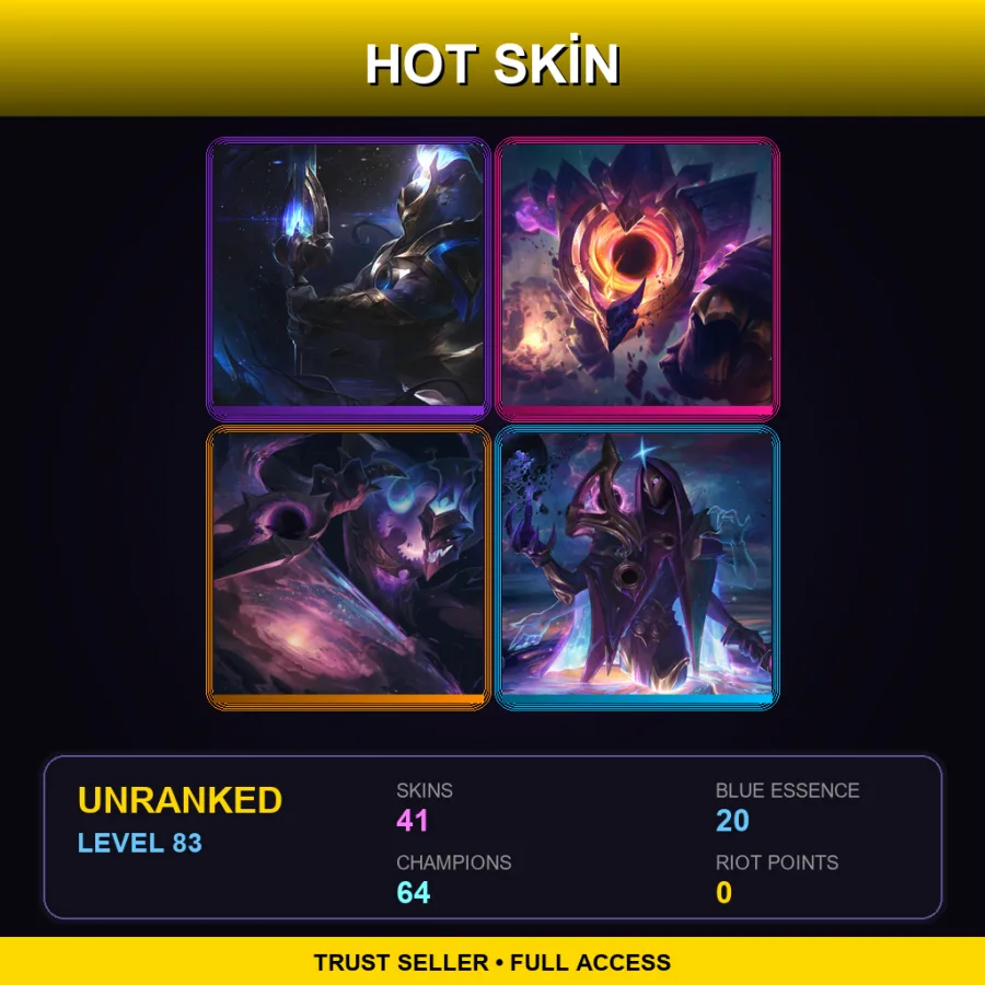 VN | Lv83 | Unranked | 41 Skin | 64 Champ — High Noon Ashe