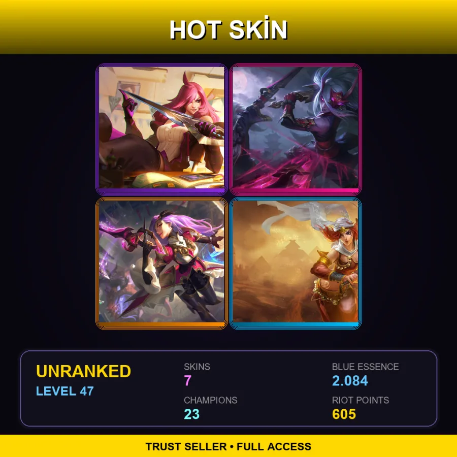 NA | Lv47 | Unranked | 7 Skin | 23 Champ