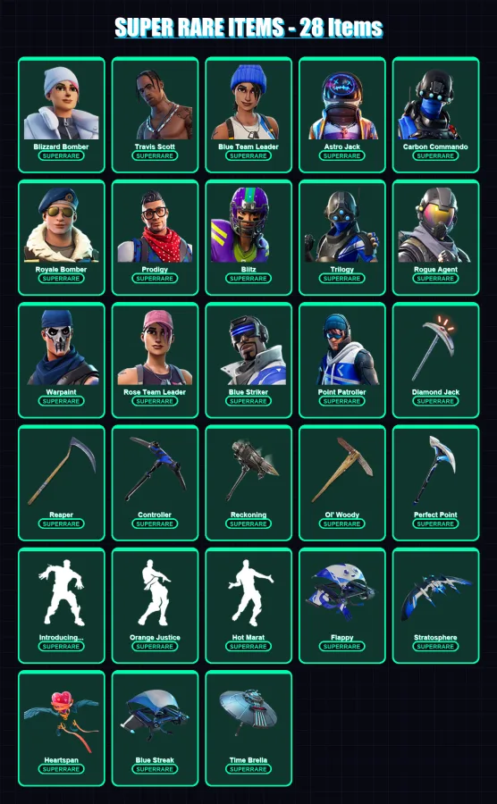 [PS4/PS5/XBOX/PC] | Blizzard Bomber | Travis Scott | Blue Team Leader | 190 skin | Lv2868
