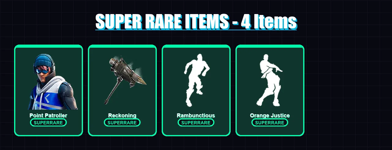 [PS4/PS5/XBOX/PC] | Point Patroller | Ragnarok | Blackheart | Drift | Catalyst | 68 skin | 79 pickaxe | 97 emote | 86 glider | Lv1658