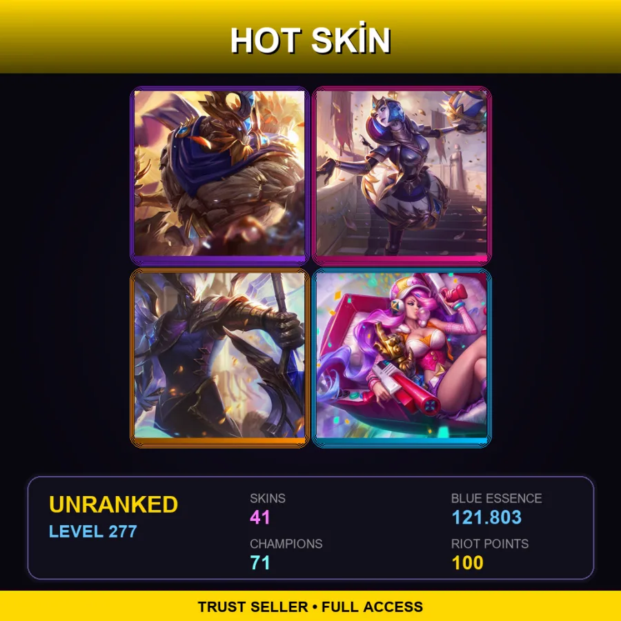 EUNE | Lv277 | Unranked | 41 Skin | 71 Champ