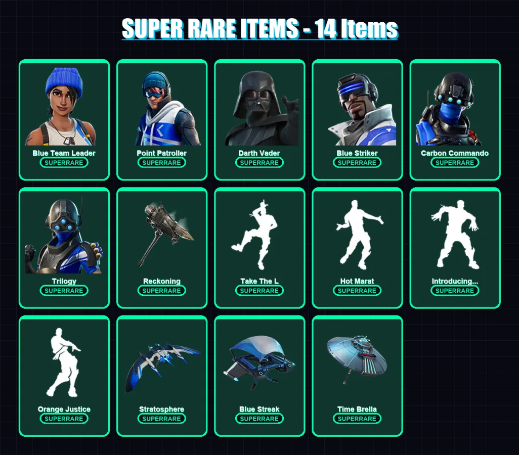 [PC/XBOX] | Blue Team Leader | Point Patroller | Darth Vader | 117 skin | Lv3234