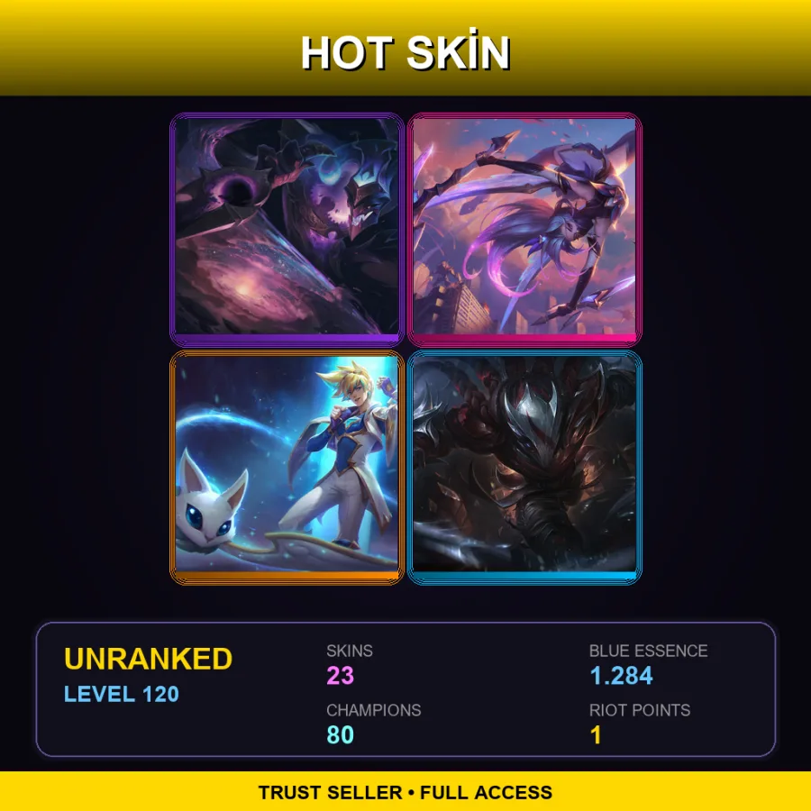 ME | Lv120 | Unranked | 23 Skin | 80 Champ