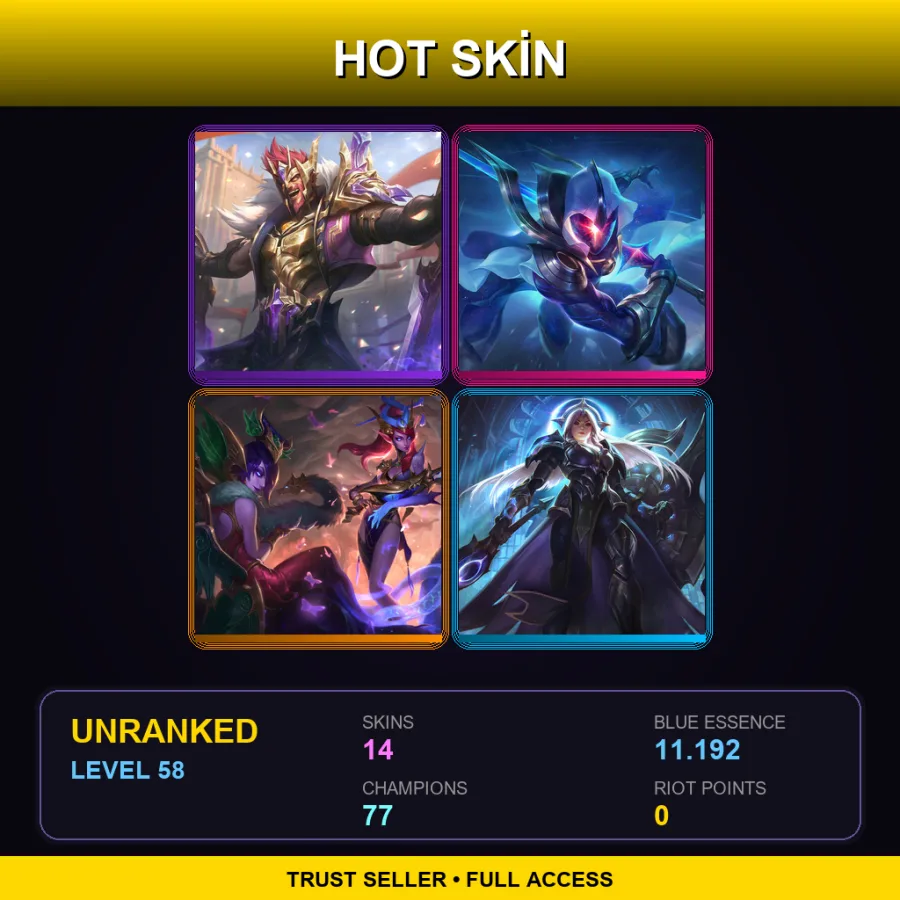 LAS | Lv58 | Unranked | 14 Skin | 77 Champ — Cottontail Teemo
