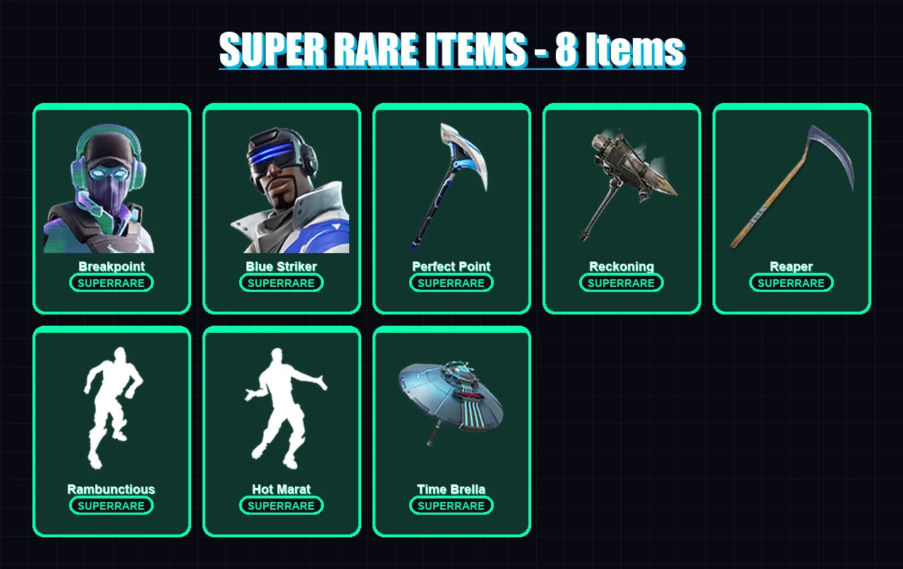 [PS4/PS5/XBOX/PC] | Breakpoint | Blue Striker | Sentinel | Luxe | Midas | 67 skin | 59 pickaxe | 70 emote | 63 glider | Lv981