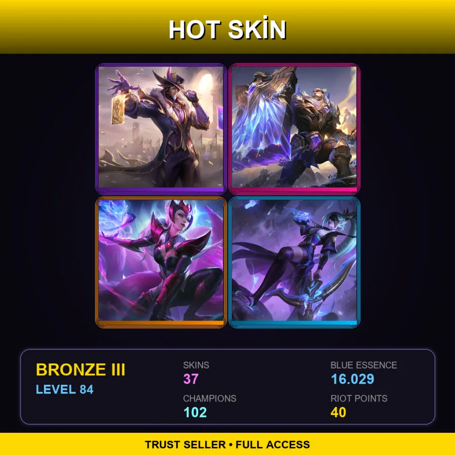 EUW | Lv84 | Bronze III | 37 Skin | 102 Champ with Sona